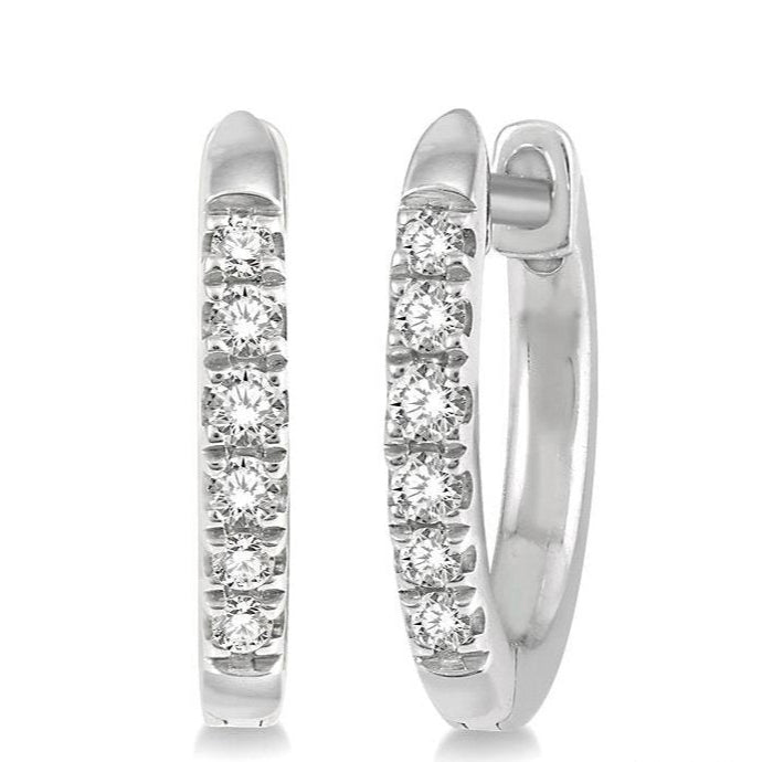 Parkplace Jewelers Petite Diamond Huggie Fashion Earrings 664V8PPFSERWG