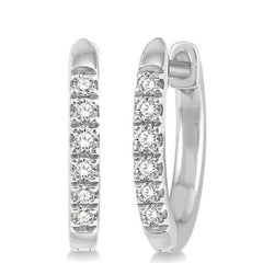 Parkplace Jewelers Petite Diamond Huggie Fashion Earrings 664V8PPFSERWG