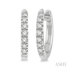 ASHI Petite Diamond Huggie Fashion Earrings 664V8PPFSERWG