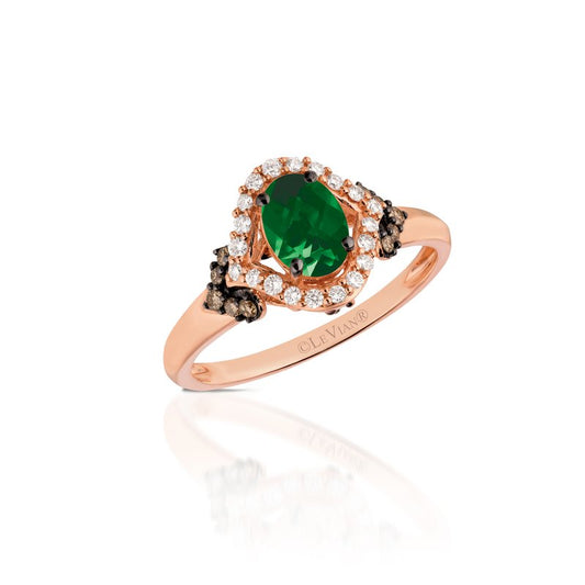 Le Vian 14K Strawberry Gold® Costa Smeralda Emeralds™ 1/2 cts. Ring SVGX 3