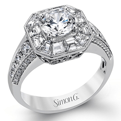 Engagement Ring in 18k Gold with Diamonds MR2384-A WHITE 18K SEMI