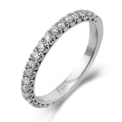 Eternity Anniversary Ring In 18k Gold With Diamonds LP1587 WHITE 18K BAND