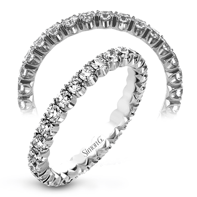 Eternity Ring in 18k Gold with Diamonds LR2317 WHITE 18K X