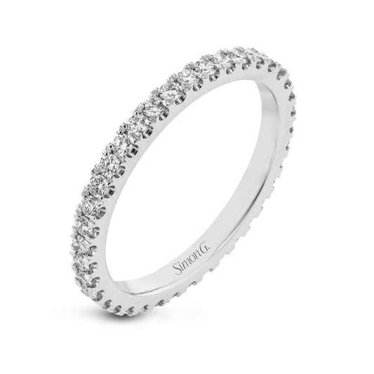 Eternity Wedding Band in 18k Gold with Diamonds LR2199-B-ET WHITE 18K BAND