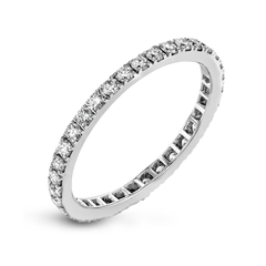 Eternity Wedding Band in 18k Gold with Diamonds MR1686-B-ET WHITE 18K BAND