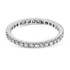 Eternity Wedding Band in 18k Gold with Diamonds MR1686-B-ET WHITE 18K BAND