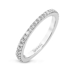 Eternity Wedding Band in 18k Gold with Diamonds MR1840-A-B-ET WHITE 18K BAND