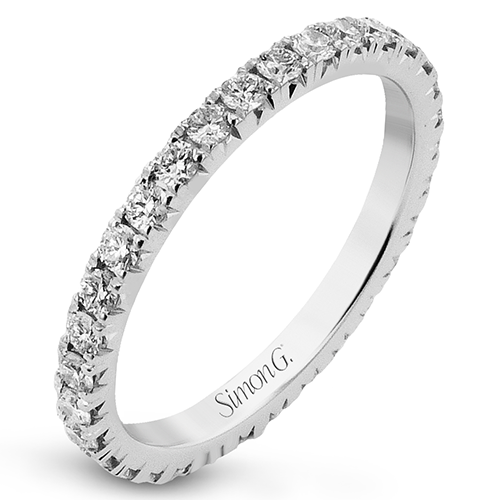 Eternity Wedding Band in 18k Gold with Diamonds MR2132-B-ET WHITE 18K BAND