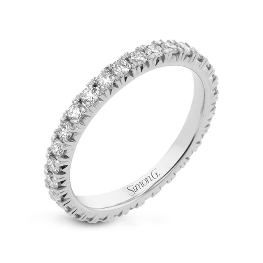 Eternity Wedding Band in 18k Gold with Diamonds MR2906-B-ET WHITE 18K BAND