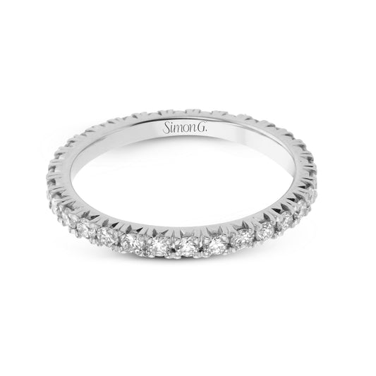 Eternity Wedding Band in 18k Gold with Diamonds MR2906-B-ET WHITE 18K BAND