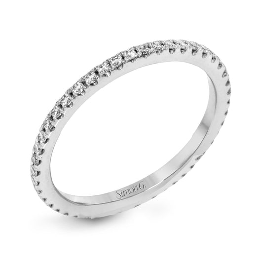 Eternity Wedding Band in 18k Gold with Diamonds TR128-B-ET WHITE 18K BAND