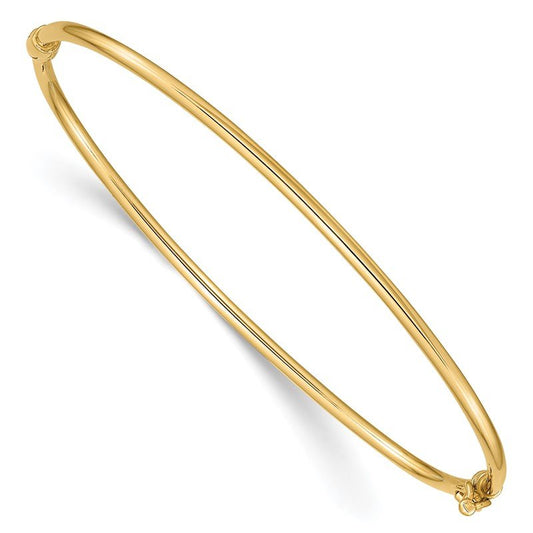 Quality Gold 14K Hinged Bangle Bracelet DB495