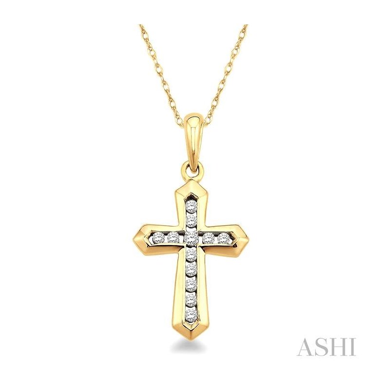 ASHI Cross Diamond Pendant 95318PPFXPD