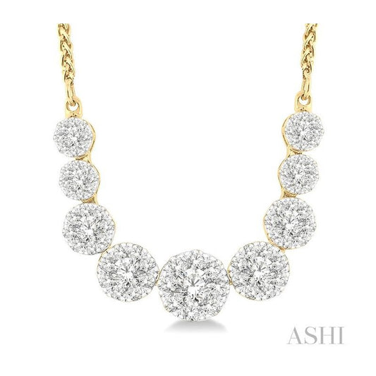ASHI Lovebright Essential Diamond Smile Necklace 99361PPFGNKYW
