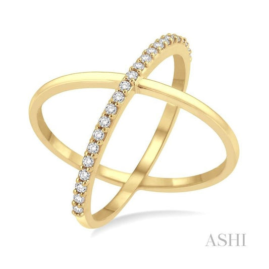 ASHI Criss Cross Diamond Fashion Ring 33916PPFHYG
