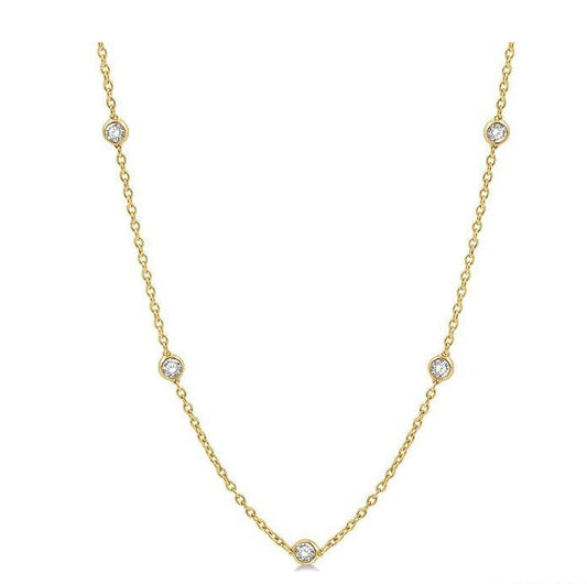 Parkplace Jewelers Diamond Station Necklace 990A2PPFGNKYG