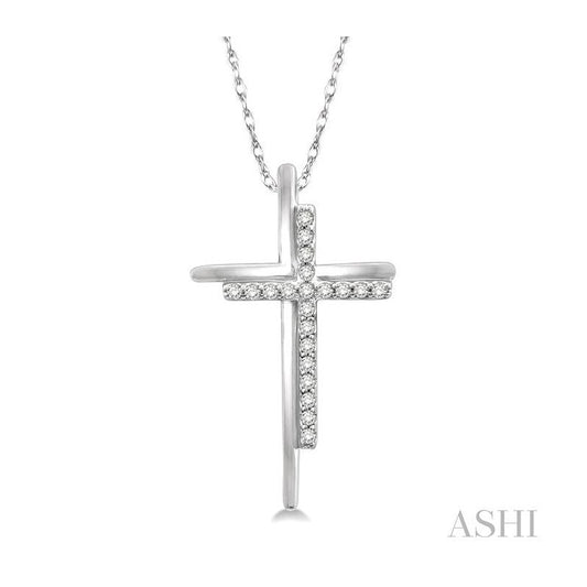 ASHI Cross Diamond Fashion Pendant 96128PPTSPDWG
