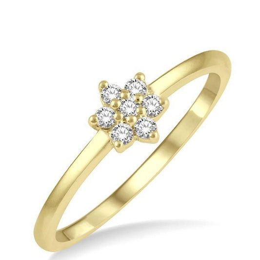 Parkplace Jewelers Stackable Flower Petite Diamond Fashion Ring 387C8PPFSYG