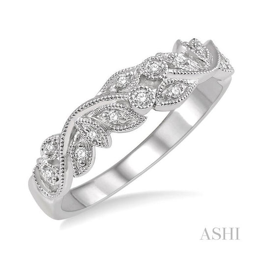 ASHI Diamond Wedding Band 14039PPFHWG-WB