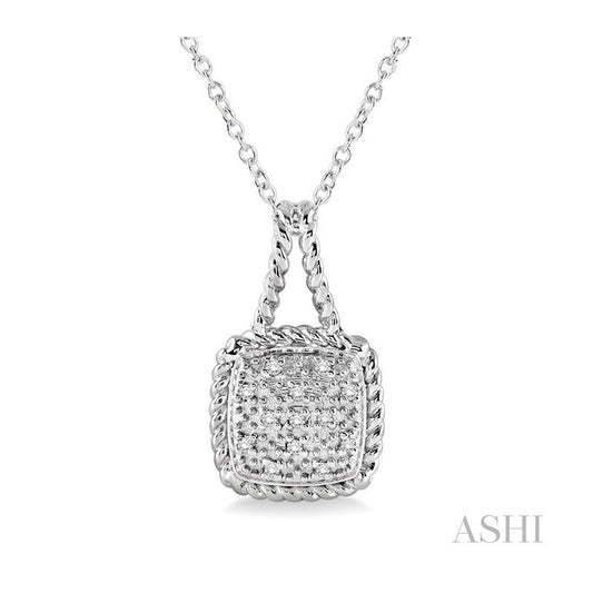 ASHI Silver Diamond Pendant 86429PPSSSLPD