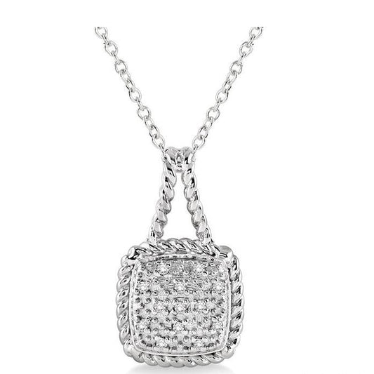 Parkplace Jewelers Silver Diamond Pendant 86429PPSSSLPD