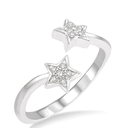 Parkplace Jewelers Twin Star Diamond Fashion Open Ring 34489PPTSWG