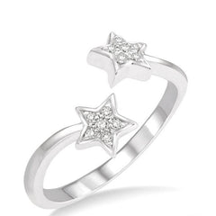 Parkplace Jewelers Twin Star Diamond Fashion Open Ring 34489PPTSWG