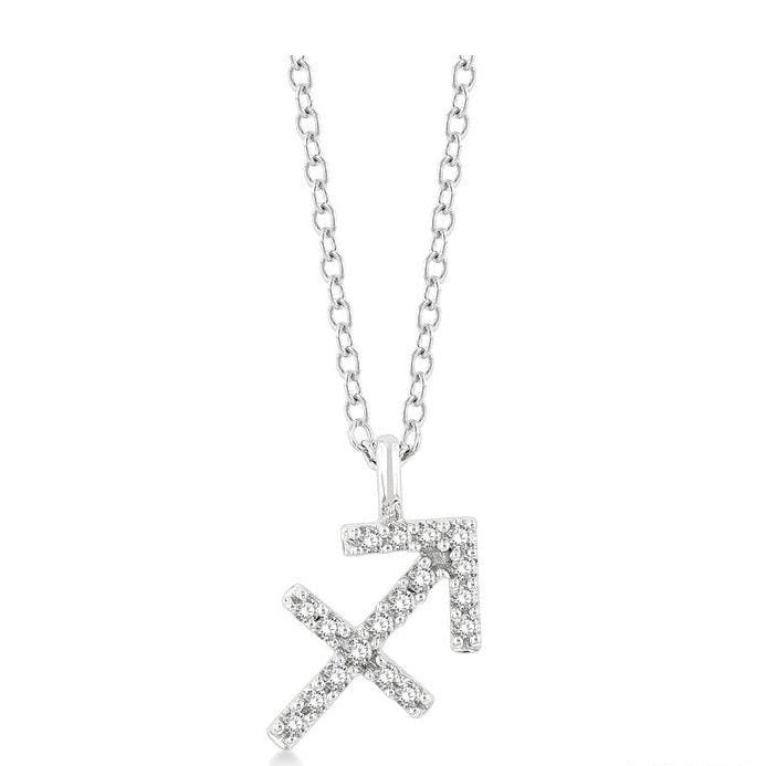 Parkplace Jewelers Sagittarius Zodiac Diamond Pendant 635Y9PPTSPDWG-SAGI