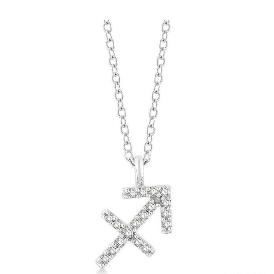 Parkplace Jewelers Sagittarius Zodiac Diamond Pendant 635Y9PPTSPDWG-SAGI