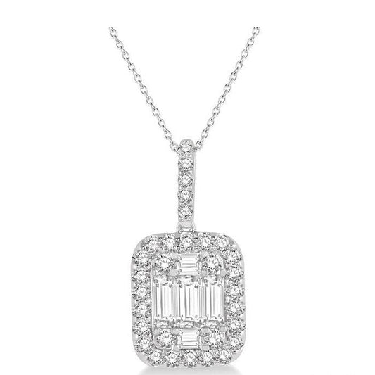 Parkplace Jewelers Halo Fusion Diamond Pendant 931H1PPFVPDWG