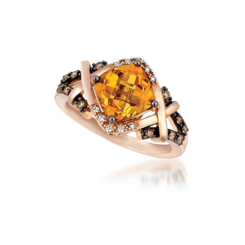 Le Vian 14K Strawberry Gold® Cinnamon Citrine® 1 5/8 cts. Ring TRBI 313