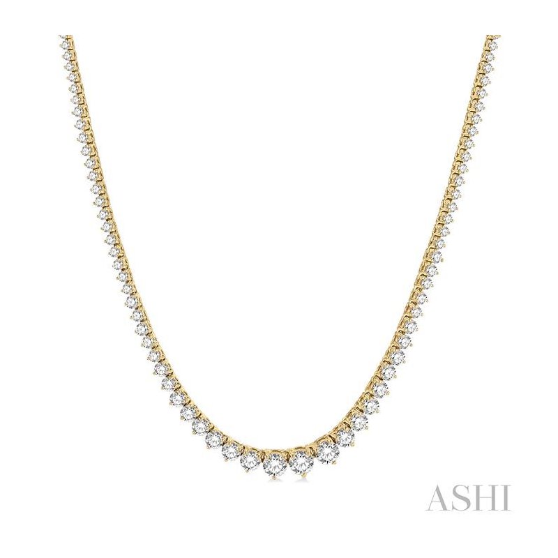 ASHI Riviera Diamond Necklace 992JMPPFGNKYG-10