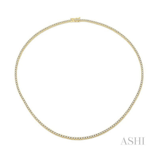 ASHI Diamond Tennis Necklace 993J5PPFGNKYG