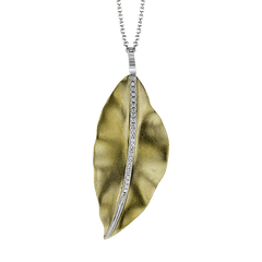 Fallen Leaves Pendant Necklace in 18K Gold with Diamonds LP4521-Y_WHITE_18K_X_2T