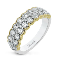 Fashion Ring in 18k Gold With Diamonds LR3032 WHITE 18K X 2T