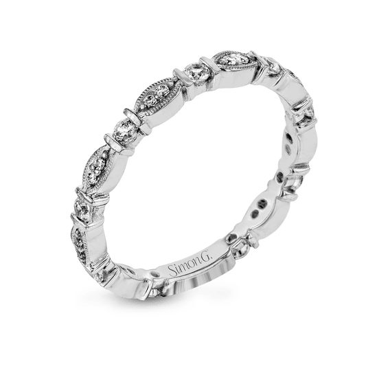 Fashion Ring In 18k Gold With Diamonds MR2972 WHITE 18K X