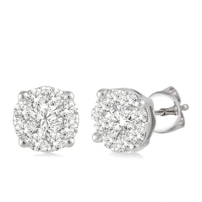 Parkplace Jewelers Round Shape Lovebright Essential Diamond Stud Earrings 91751PPFGERWG