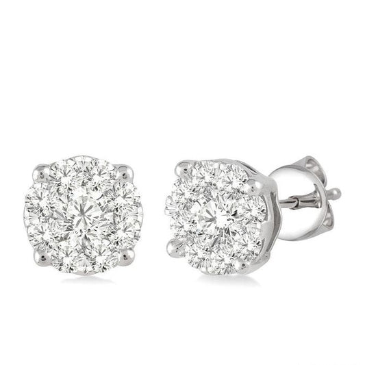 Parkplace Jewelers Round Shape Lovebright Essential Diamond Stud Earrings 91751PPFGERWG