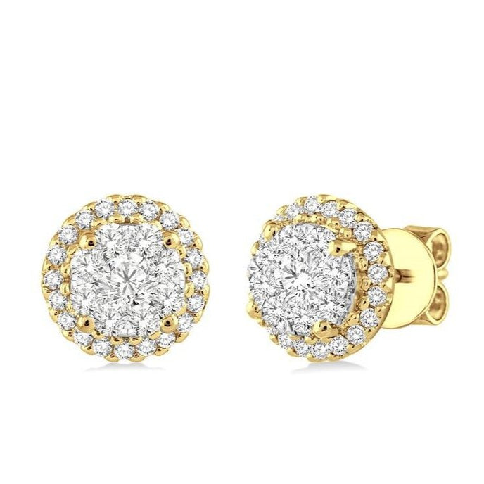 Parkplace Jewelers Round Shape Halo Lovebright Essential Diamond Earrings 94912PPFVERYW