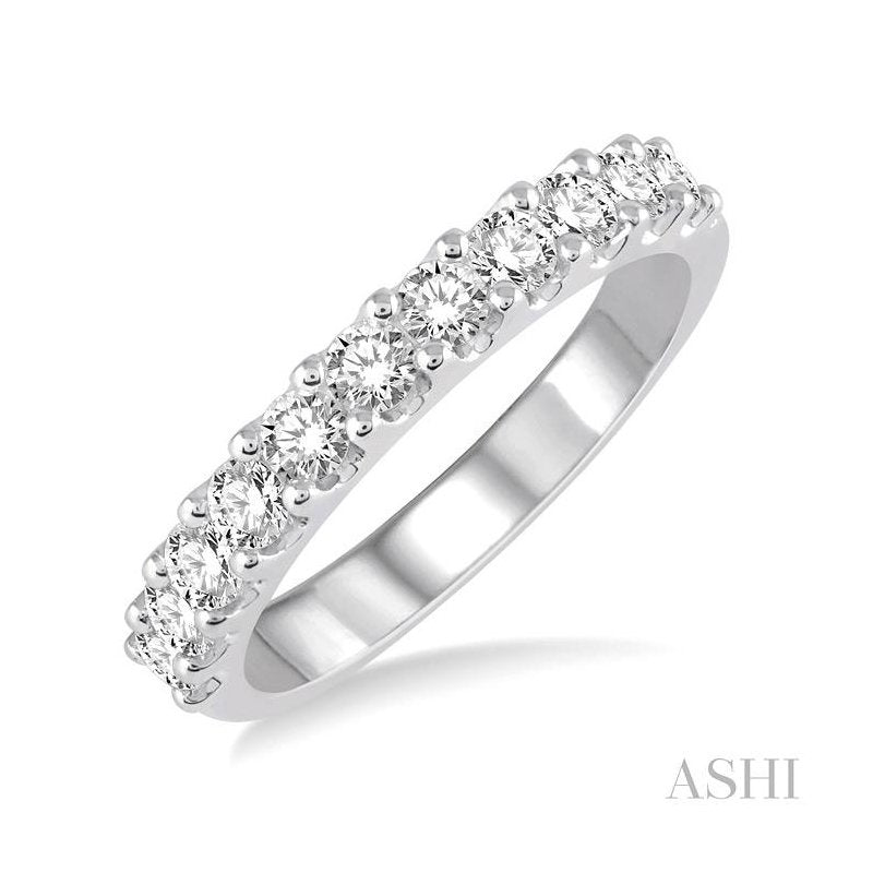 ASHI Diamond Wedding Band 32882PPFHWG