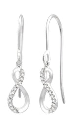 Parkplace Jewelers Infinity Petite Diamond Fashion Earrings 622A9PPTSERWG