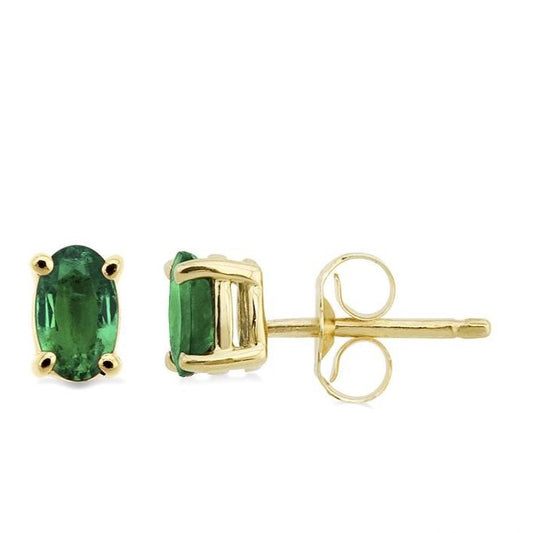 Parkplace Jewelers Oval Shape Gemstone Stud Earrings 57129PPF@EREM