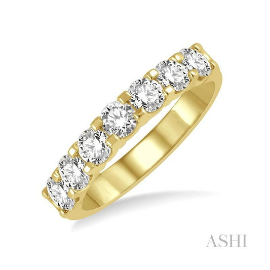 ASHI 7 Stone Diamond Wedding Band 33291PPFGYG