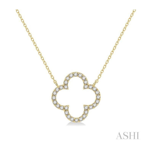 ASHI Clover Diamond Pendant 995JQPPFGNKYG
