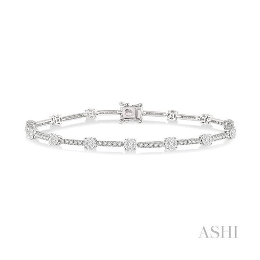 ASHI Lovebright Diamond Bar Bracelet 70291PPFGWG