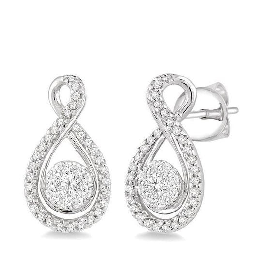 Parkplace Jewelers Round Shape Lovebright Diamond Earrings 94903PPFVERWG