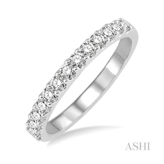 ASHI Diamond Wedding Band 32883PPFHWG
