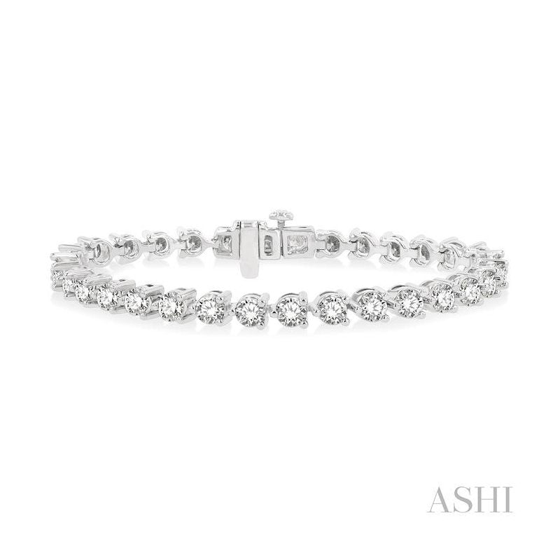 ASHI Diamond Tennis Bracelet 70728PPFGWG