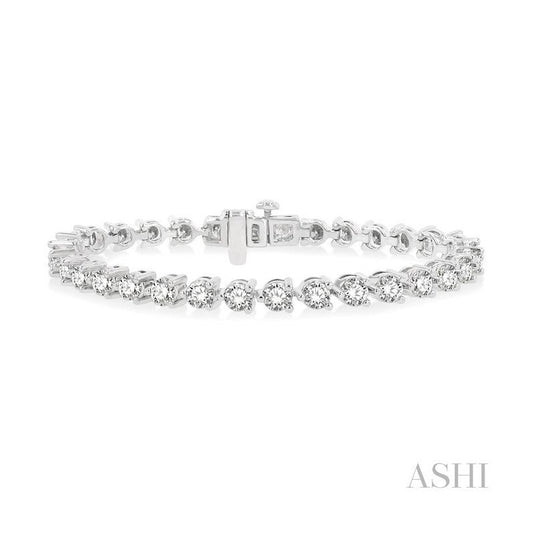 ASHI Diamond Tennis Bracelet 70728PPFGWG