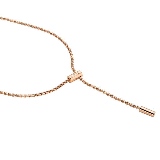 Fope Aria 18ct Rose Gold 0.01ct Diamond Adjustable Slider Necklace 89103FX_BB_R_RRX_041